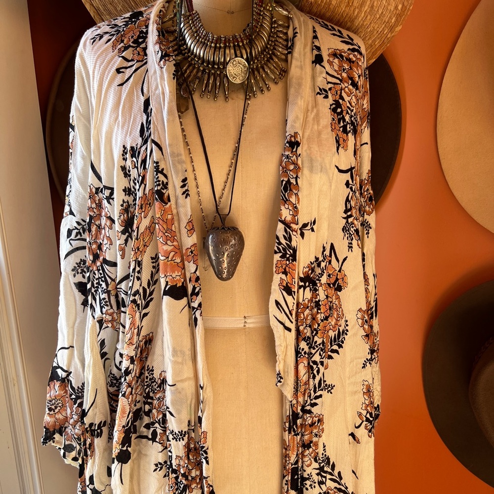 Vintage Arnhem midi kimono